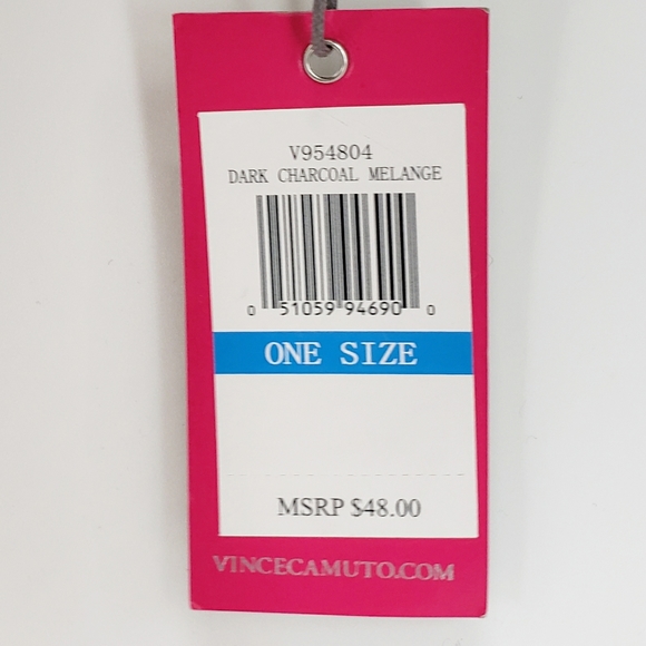 Vince Camuto | NWT Knit Scarf | Gray/Black - Picture 8 of 8